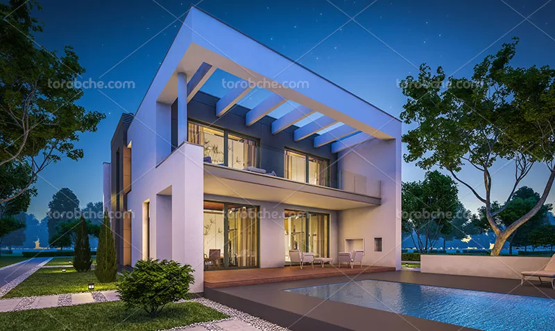 عکس با کیفیت خانه ویلایی | گرافیک با طعم تربچه