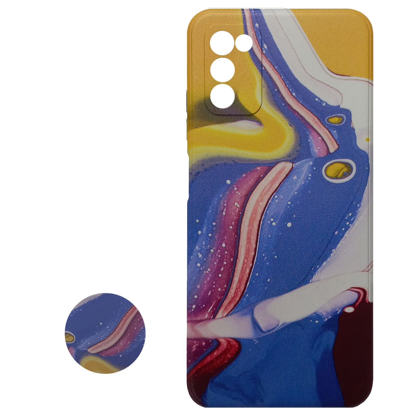 کاور مدل B0948 مناسب برای گوشی موبایل سامسونگ Galaxy A03s به همراه پاپ سوکت