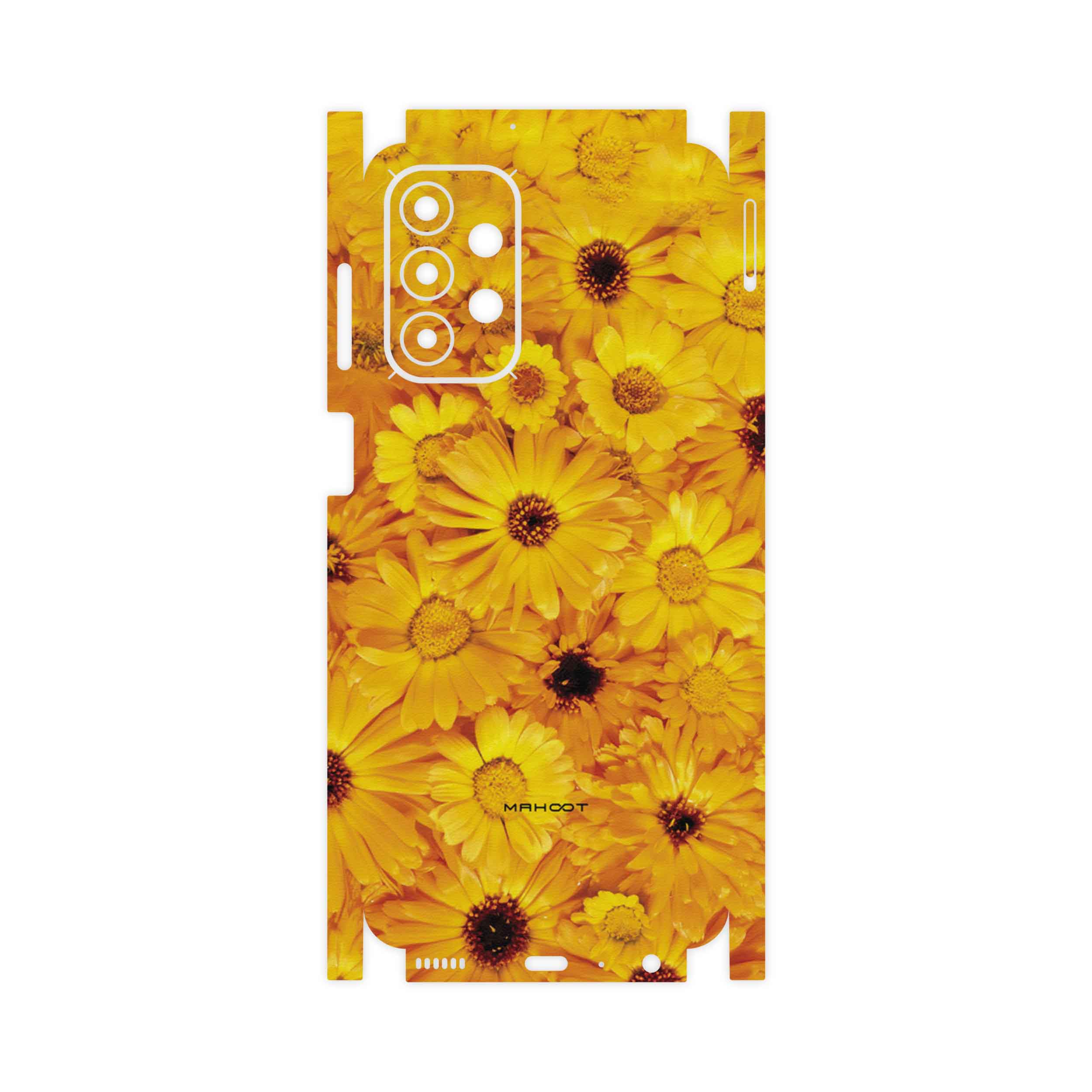 برچسب پوششی ماهوت مدل Yellow-Flower-FullSkin مناسب برای گوشی موبایل سامسونگ Galaxy A23