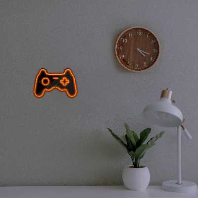 چراغ دیواری نئون دیزاین طرح Game-Controller-BL_ORG