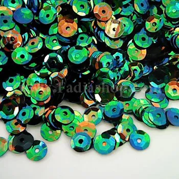 پولک گرد سبز 7 رنگ