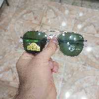 عینک آفتابی اسپرت مردانه و زنانه مارک آمریکن اپتیکال(Ao) شیشه سنگ نشکن(رنگ سبز فریم نقره ای)