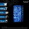 برچسب پوششی ماهوت مدل Blue Printed Circuit Board-FullSkin مناسب برای گوشی موبایل سامسونگ Galaxy A7 2017