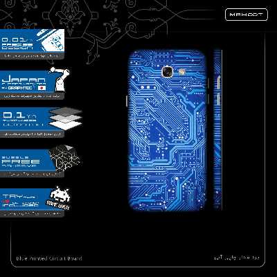برچسب پوششی ماهوت مدل Blue Printed Circuit Board-FullSkin مناسب برای گوشی موبایل سامسونگ Galaxy A7 2017
