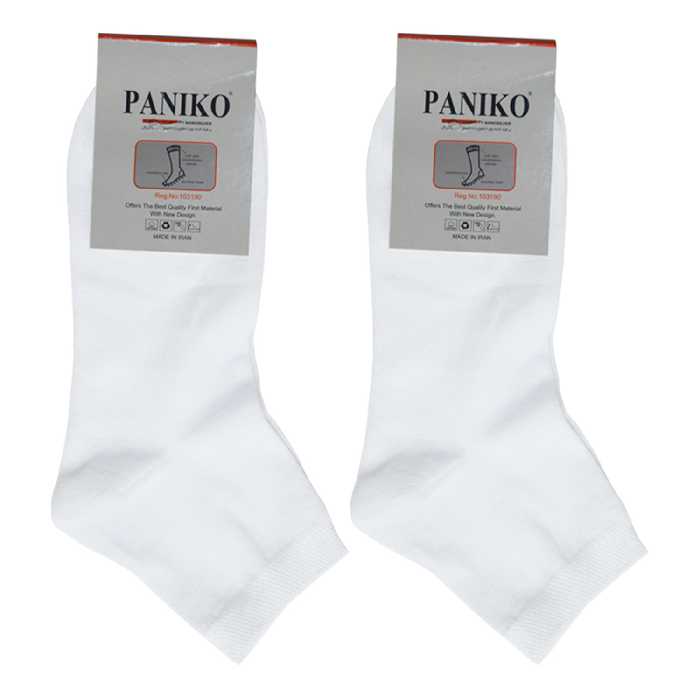جوراب پانیکو مدل sfd02 بسته 2 عددی رنگ سفید