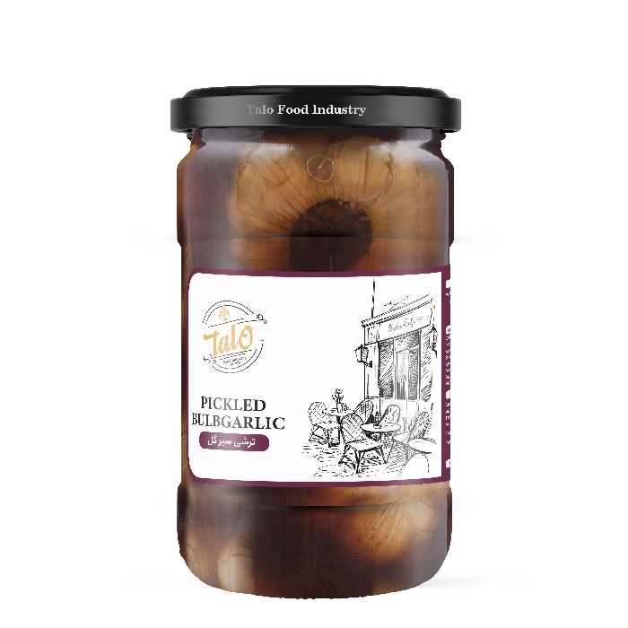 ترشی سیر کاراملی شیشه ای 700 گرم تالو