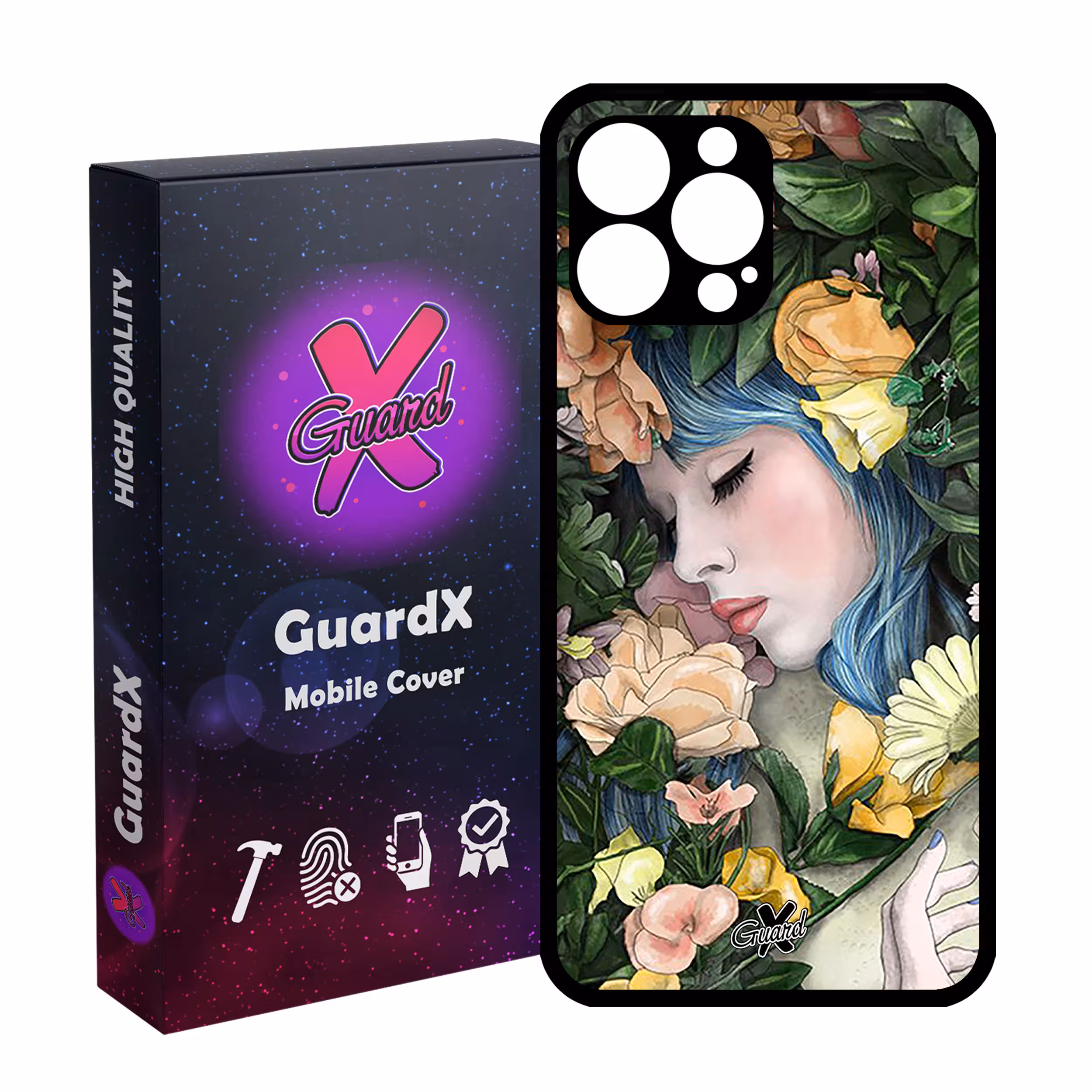 کاور گارد ایکس طرح دختر مدل Glass10304 مناسب برای گوشی موبایل اپل iPhone 13 Pro Max