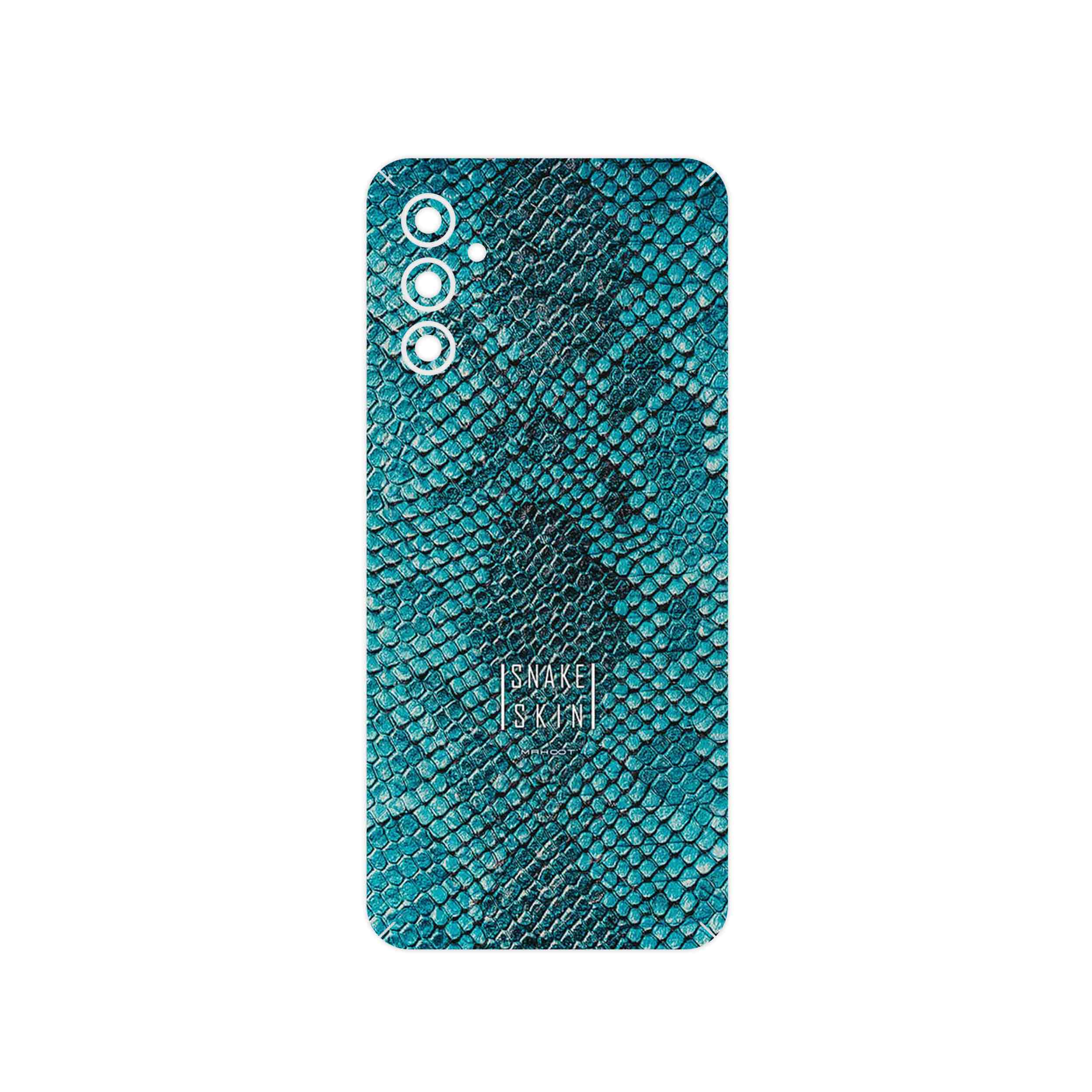 برچسب پوششی ماهوت مدل Blue Snake Skin مناسب برای گوشی موبایل سامسونگ Galaxy M13 (India)