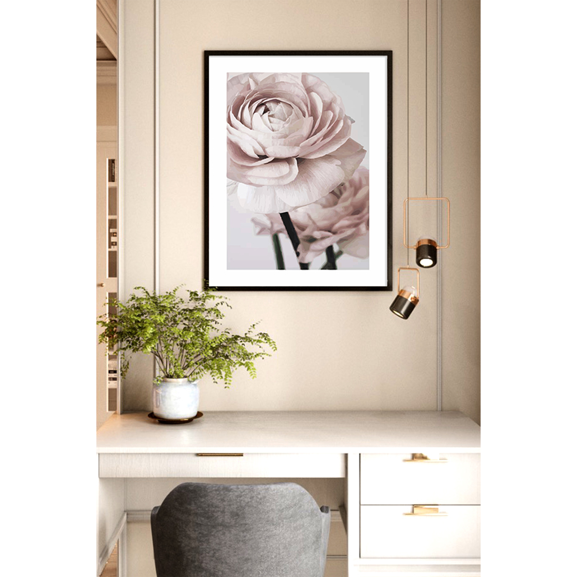 تابلو طرح گل