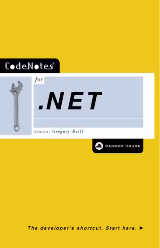 خرید و دانلود نسخه کامل کتاب CodeNotes for .NET