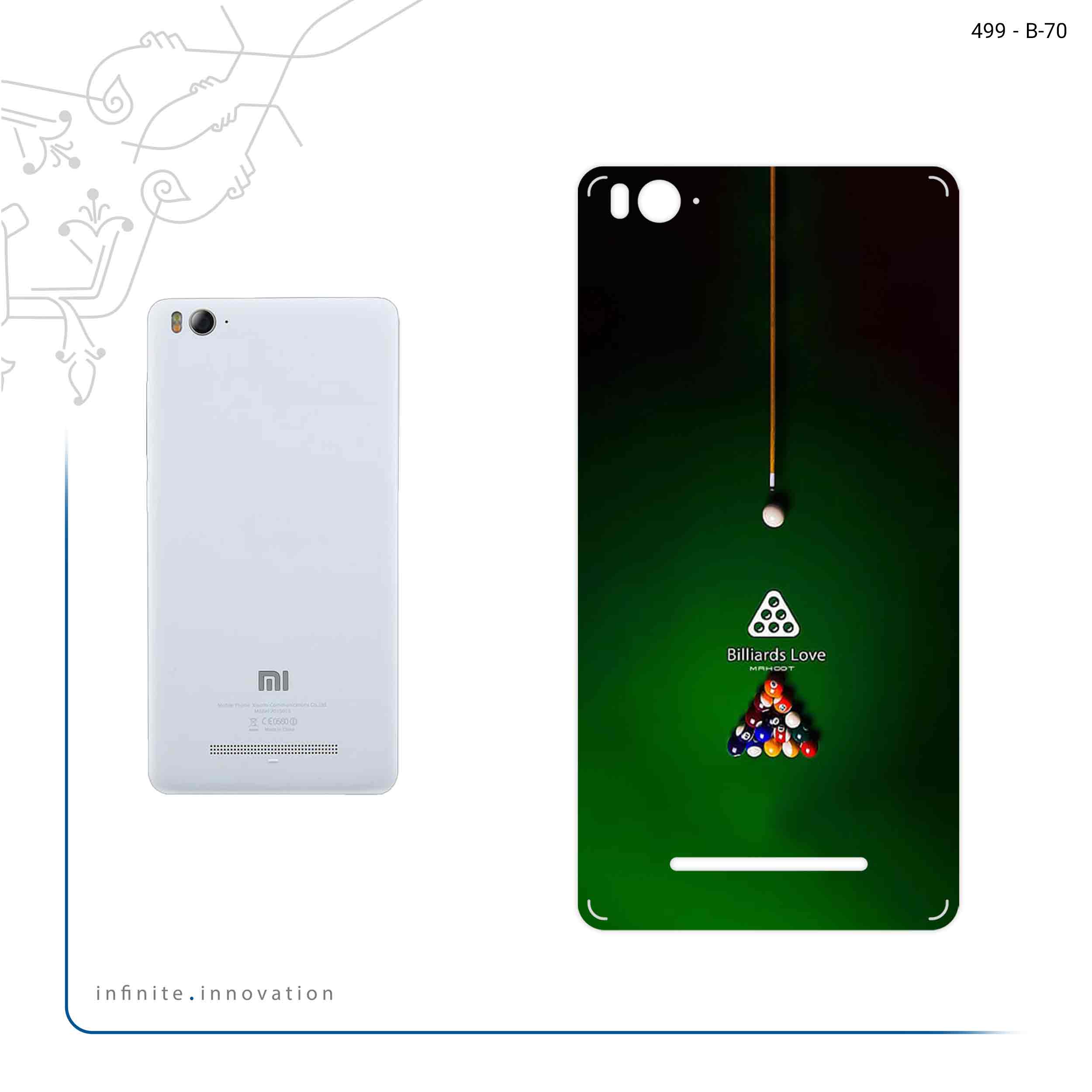 برچسب پوششی ماهوت مدل Pool Billiards Pro مناسب برای گوشی موبایل شیائومی Mi 4c