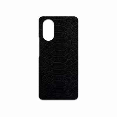 برچسب پوششی ماهوت مدل Black-Snake-Leather مناسب برای گوشی موبایل هوآوی Nova 8