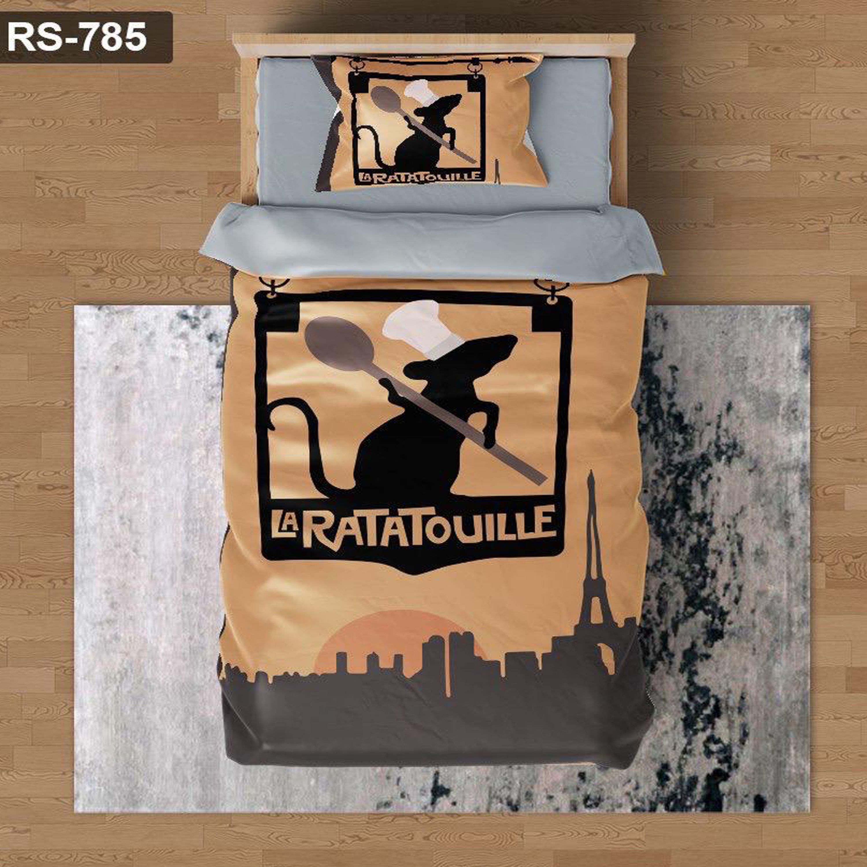 سرویس روتختی 1 نفره تنسل چاپی برندترک لند (Turk Land)  کد rs 785