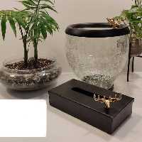 ست جا دستمال و سطل خمره ای