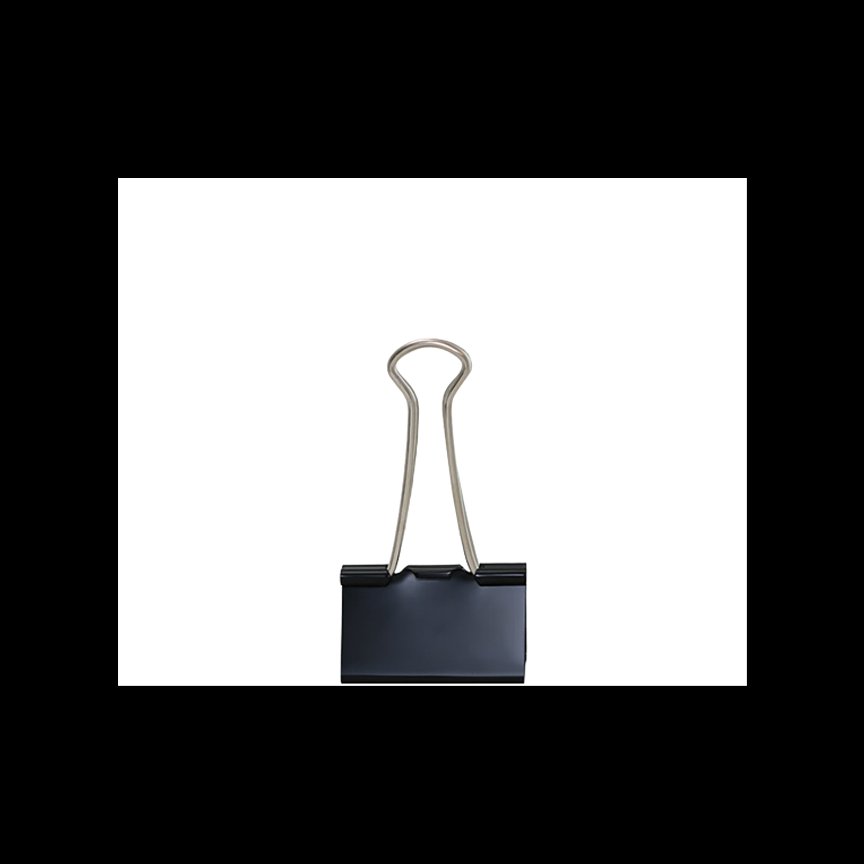 گیره دوبل مشکی 19 میل بسته  12 عددی