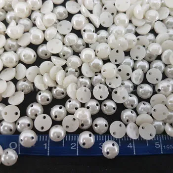 نگین لپه ای کرم سایز 1 بسته ای