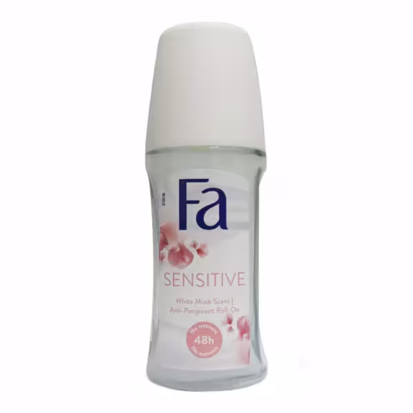 رول ضد تعریق زنانه فا مدل Sensitive White Musk Scent حجم 50 میلی لیتر