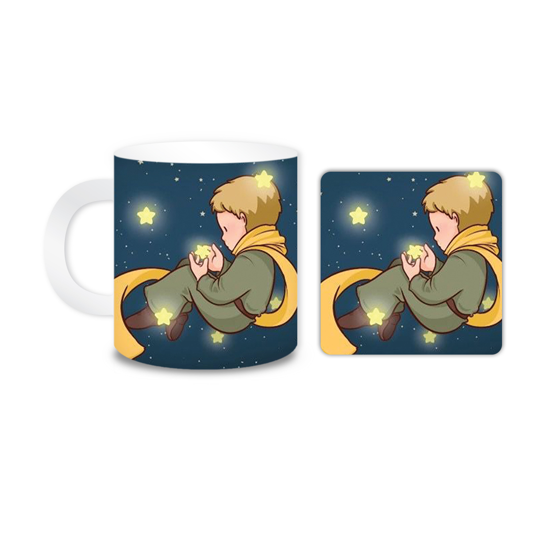 ماگ مدل مسافرکوچولو کد 1065 به همراه زیر لیوانی