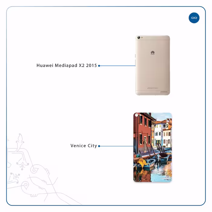برچسب پوششی ماهوت مدل Venice City مناسب برای تبلت هوآوی Mediapad X2 2015