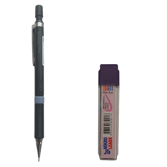 مداد نوکی 0.5 میلی متری مدل نسترن به همراه نوک مداد نوکی