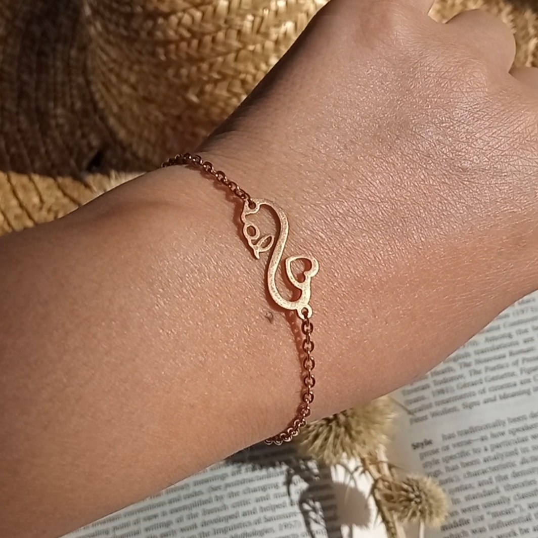 دستبند استیل قلب،بی نهایت،لاو