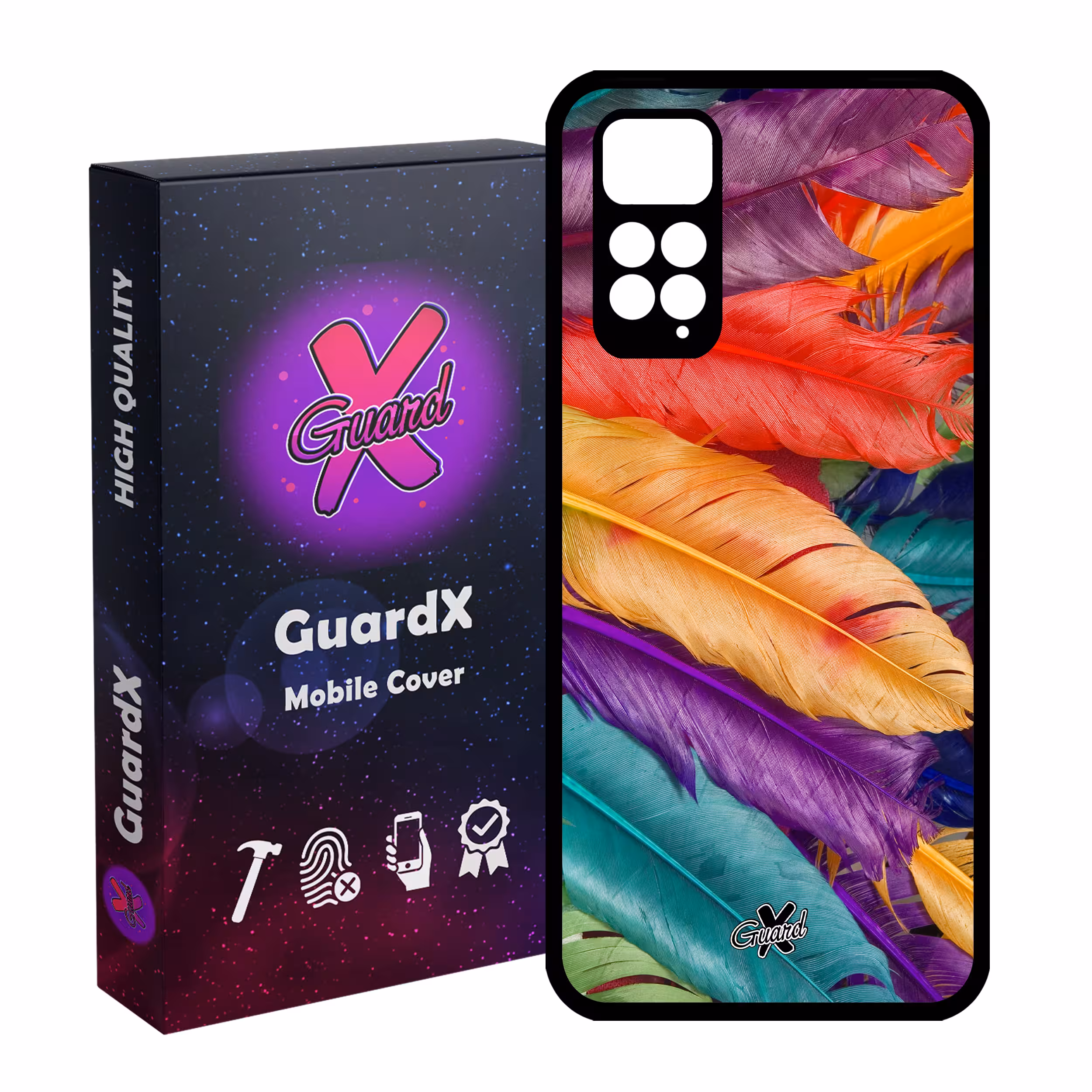 کاور گارد ایکس طرح Feather مدل Glass10180 مناسب برای گوشی موبایل شیائومی Redmi Note 11S/ Note 11 4G