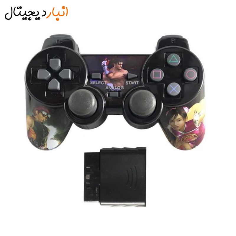 دسته بازی وایرلس پلی استیشن 1و2طرح تکن