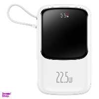 پاوربانک باسئوس مدل QPow Digital Display 22.5W ظرفیت 20000 میلی آمپر ساعت
