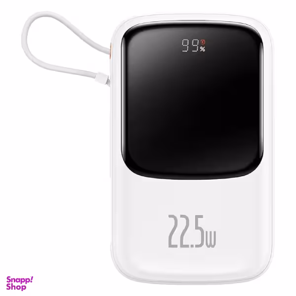 پاوربانک باسئوس مدل QPow Digital Display 22.5W ظرفیت 20000 میلی آمپر ساعت