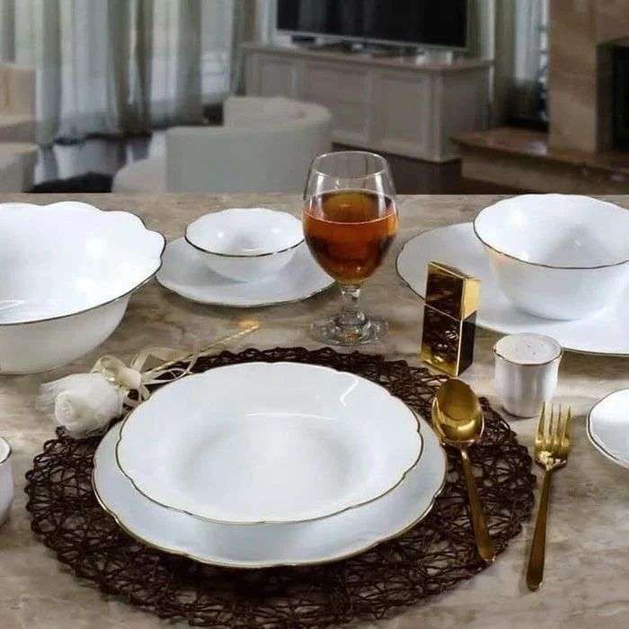 سرویس 26 پارچه اوپال لب کنگره لب طلا