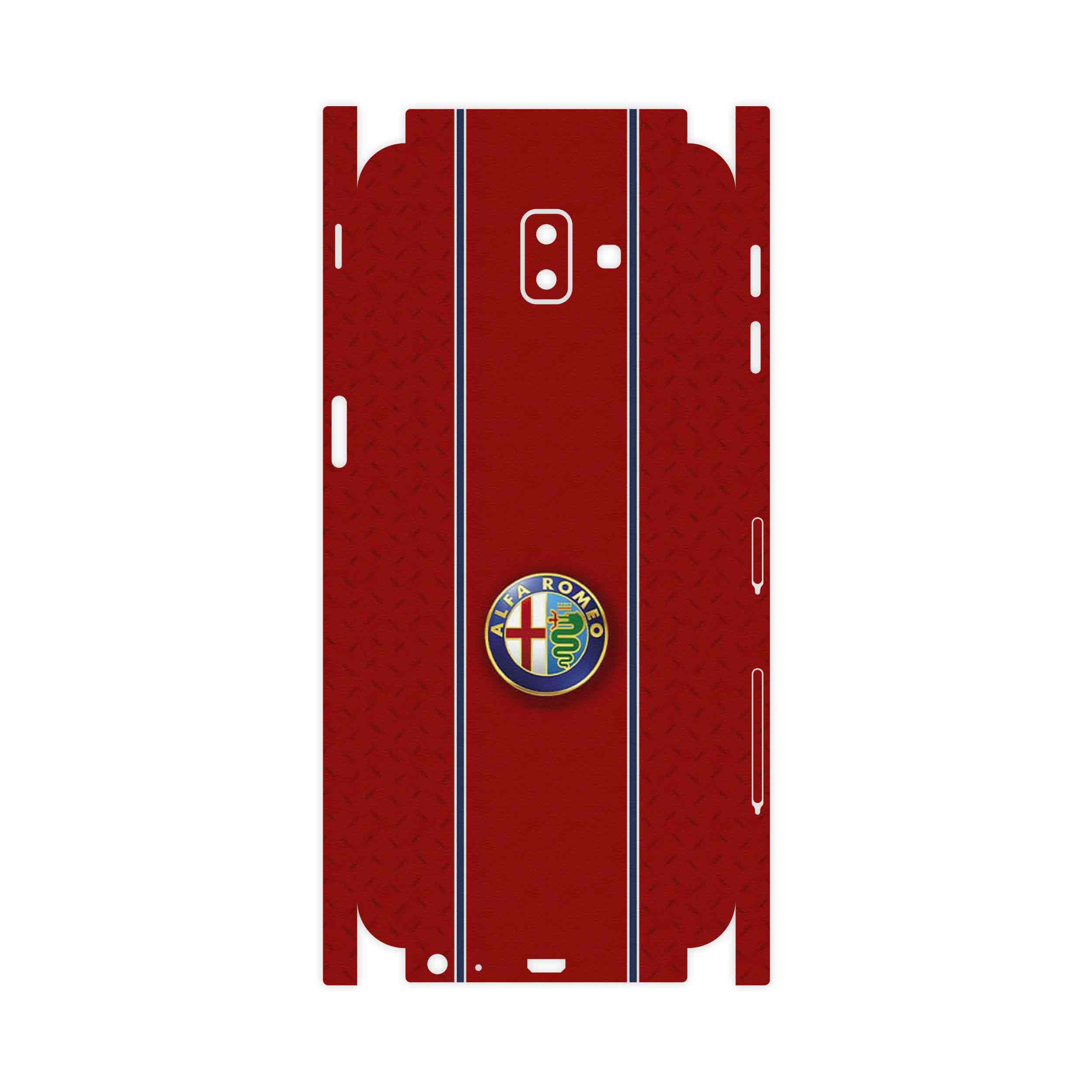 برچسب پوششی ماهوت مدل Alfa Romeo-FullSkin مناسب برای گوشی موبایل سامسونگ Galaxy J6 Plus