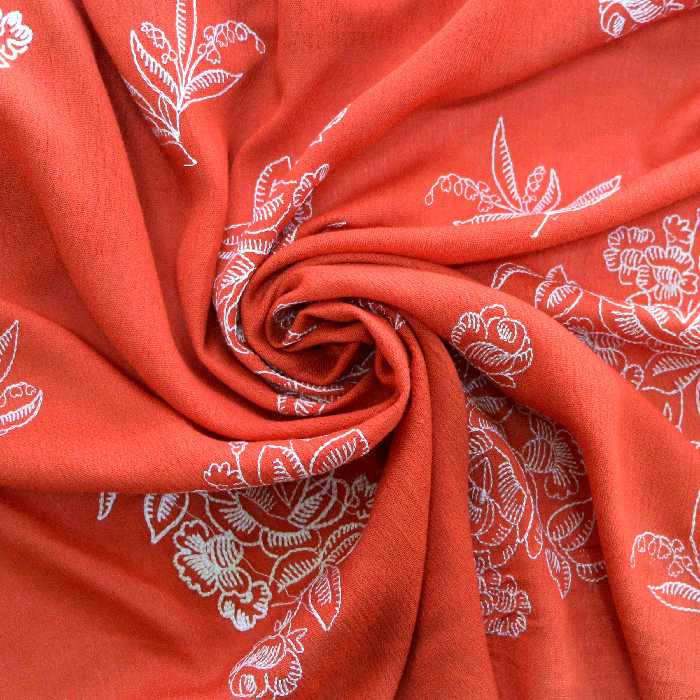 پارچه نخی خامه دوزی گلابتون