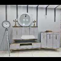  آینه و کنسول و میز تلویزیون و جا کفشی و ساعت(پس کرایه)