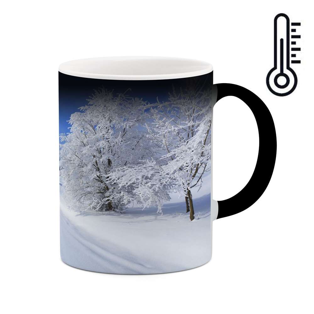 ماگ حرارتی طرح طبیعت برفی مدل mgh12279