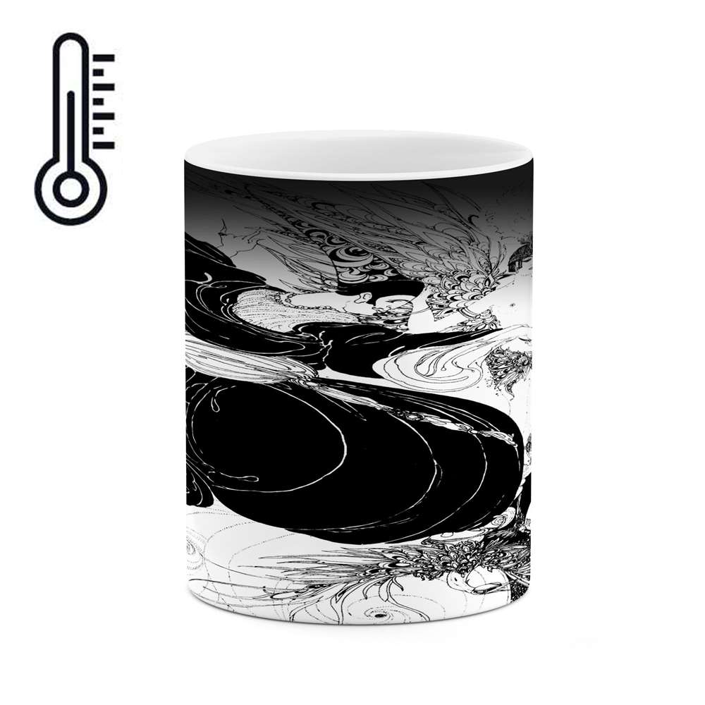 ماگ حرارتی کاکتی طرح نقاشی مدل mgh13669