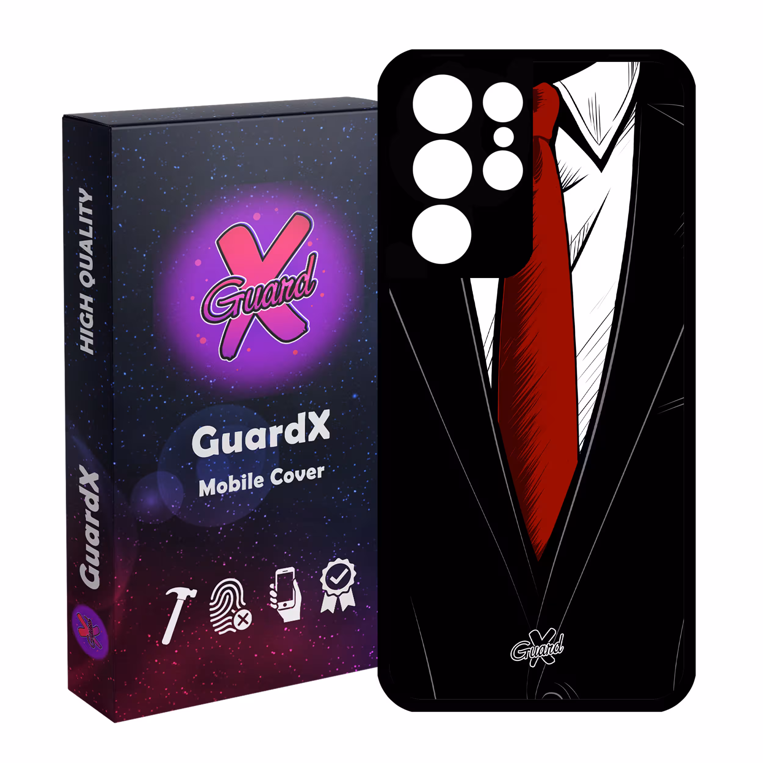 کاور گارد ایکس طرح کروات مدل Glass10209 مناسب برای گوشی موبایل سامسونگ Galaxy S21 Ultra