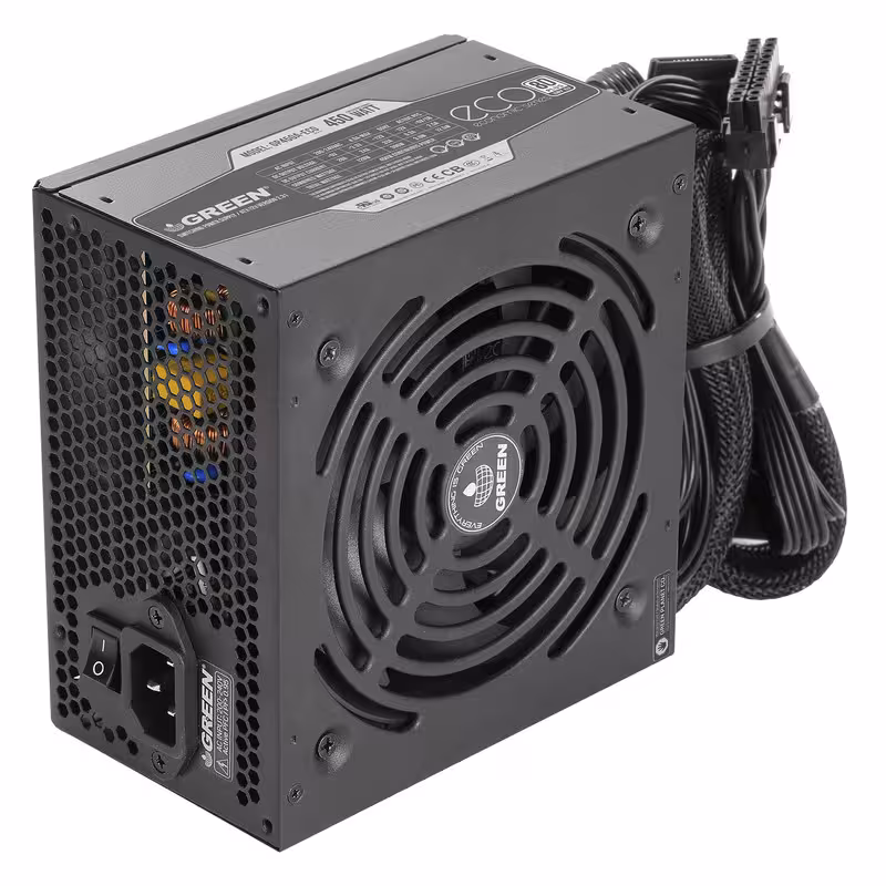 پاور کامپیوتر گرین مدل GP450A-ECO Rev3.1