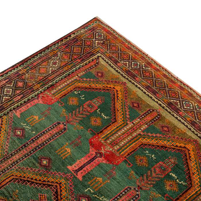 فرش دستبافت سه متری مدل نقشه بلوچ  کد 33.1846