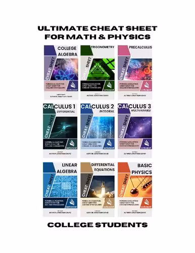 خرید و دانلود نسخه کامل کتاب Ultimate Cheatsheet for Math and Physics