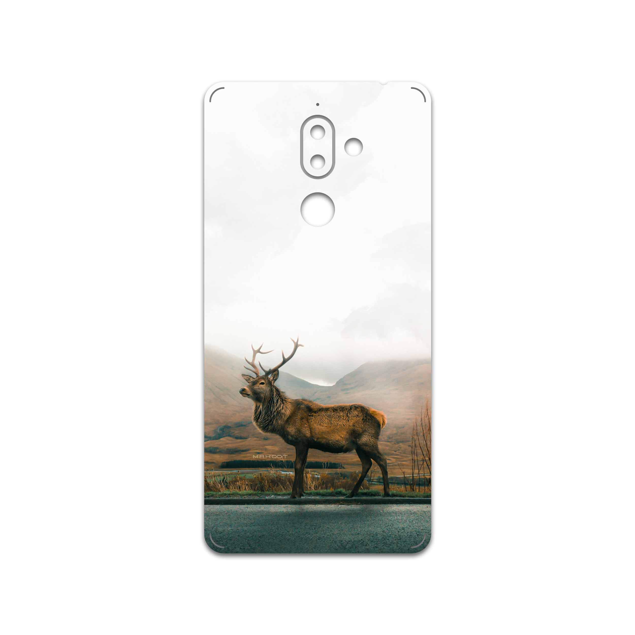 برچسب پوششی ماهوت مدل Horned Deer مناسب برای گوشی موبایل نوکیا 7 Plus