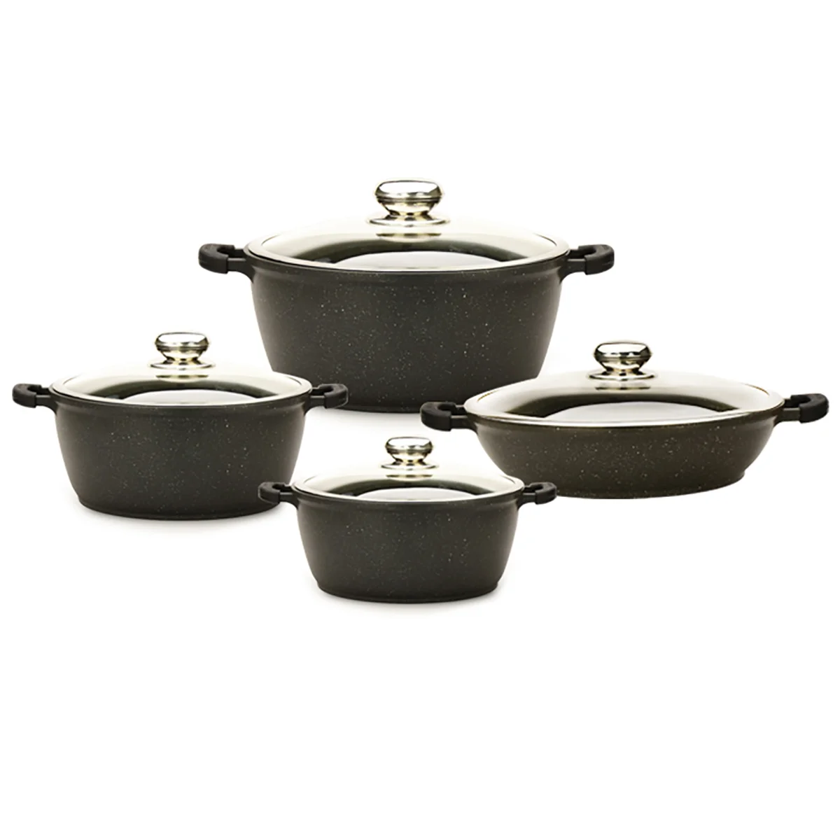 سرویس قابلمه گرانیتی زرساب مدل گریپ کد RP-7610 (8 پارچه)