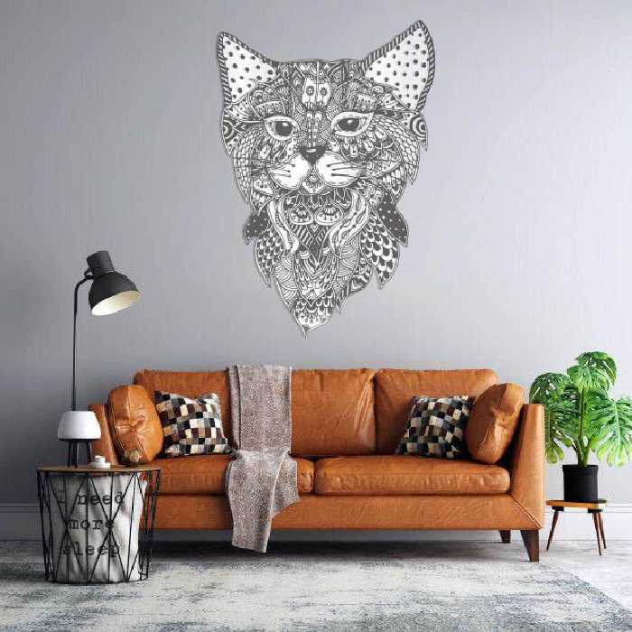 آینه پلکسی گلس طرح گربه