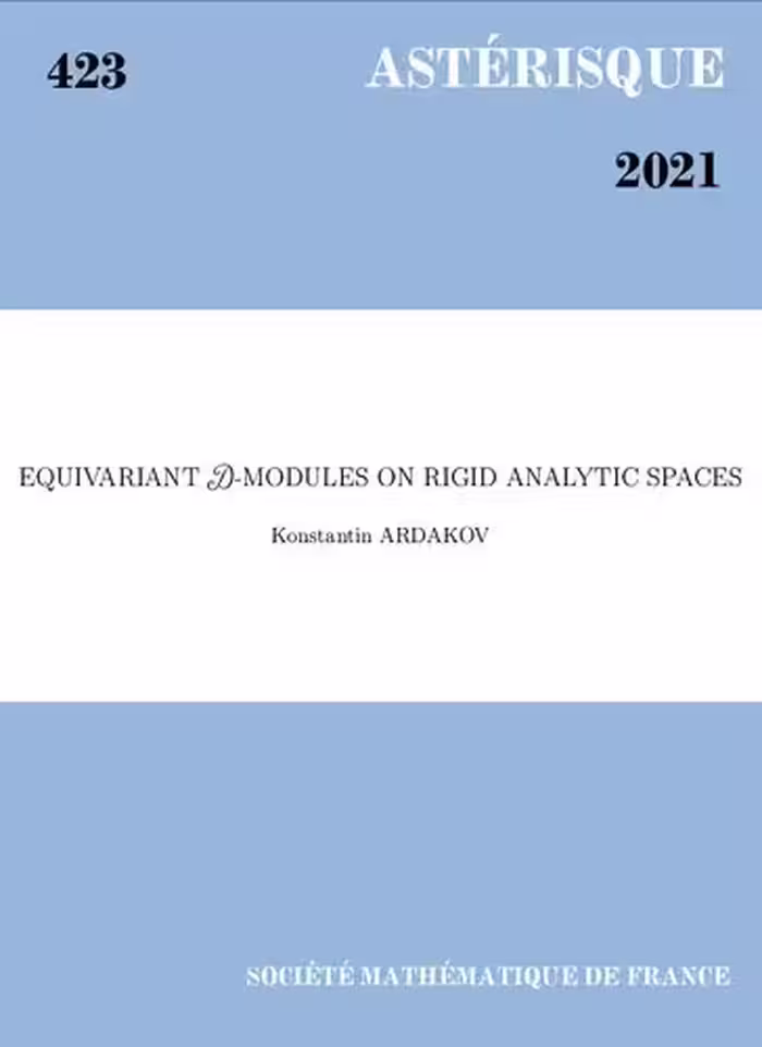 خرید و دانلود نسخه کامل کتاب Equivariant D-modules on rigid analytic spaces