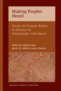 خرید و دانلود نسخه کامل کتاب Making Peoples Heard Essays on Human Rights in Honour of Gudmundur Alfredsson - Pdf