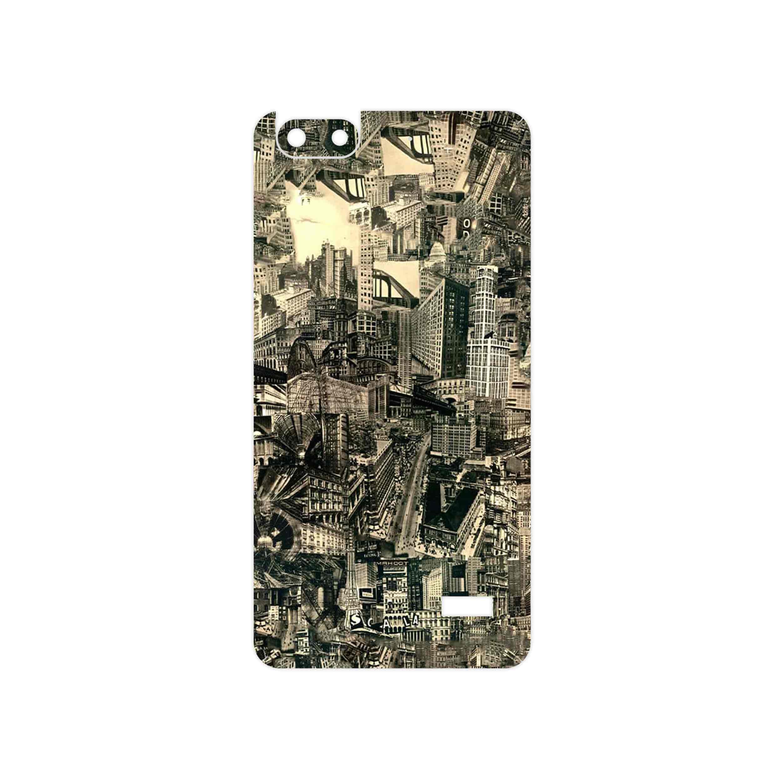 برچسب پوششی ماهوت مدل Collage of Skyscraper مناسب برای گوشی موبایل آنر 4C