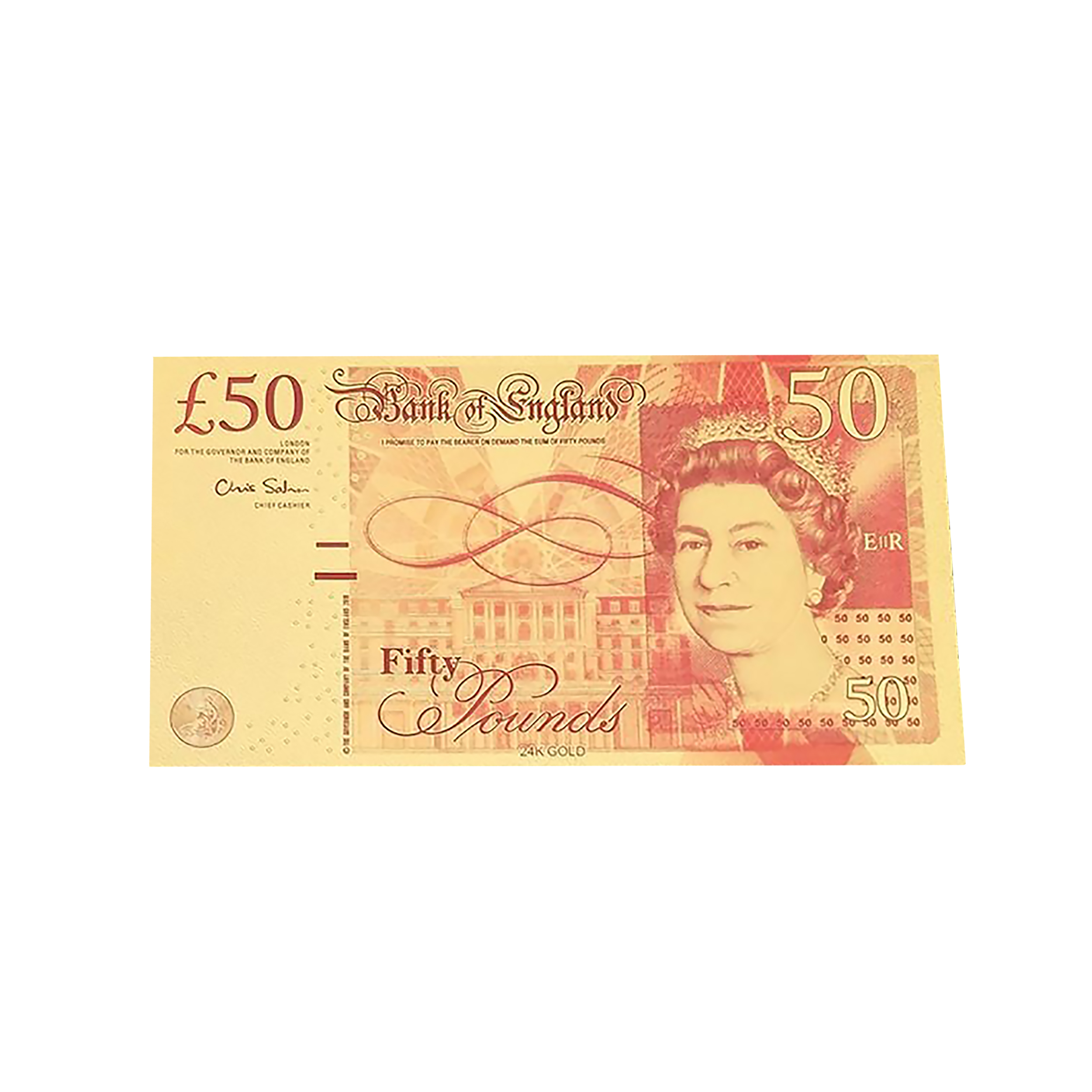 اسکناس تزیینی طرح 50 پوندی