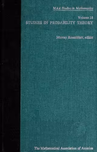 خرید و دانلود نسخه کامل کتاب Studies in Probability Theory