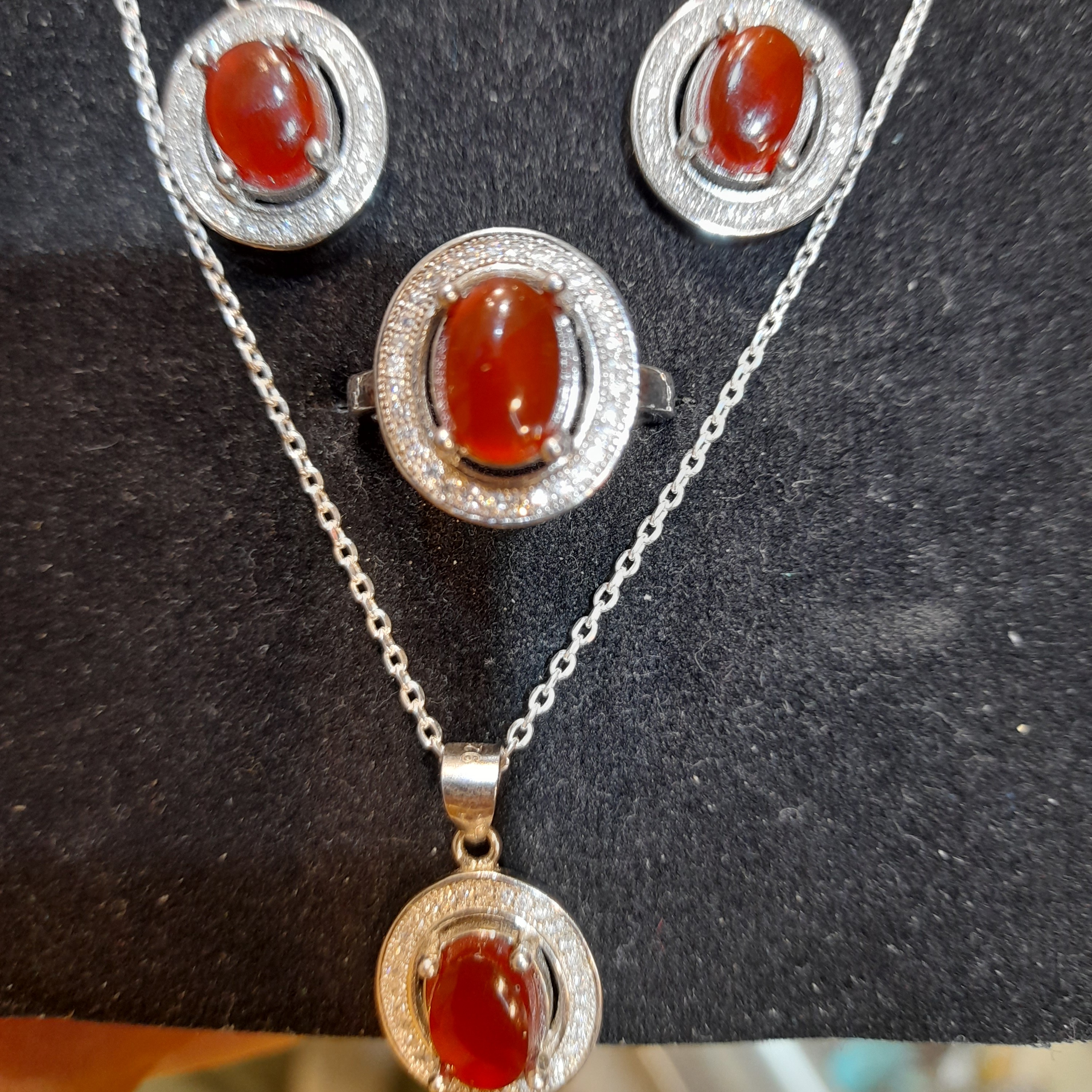 نیم ست نقره بانگین یمنی