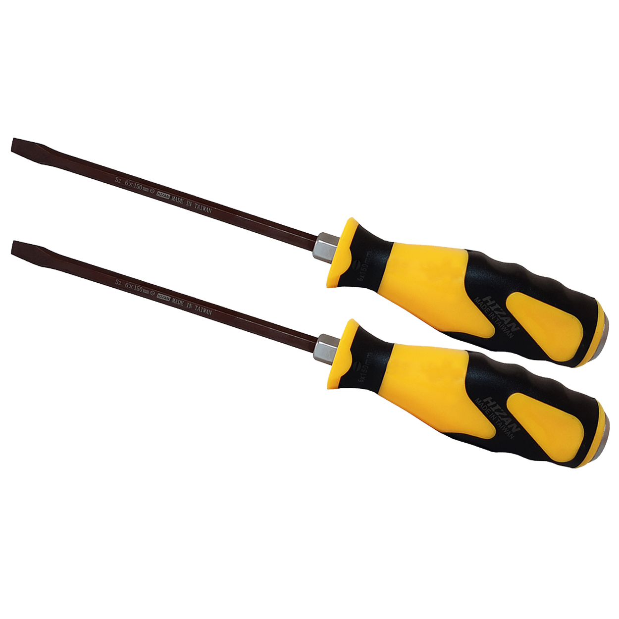 پیچ گوشتی دوسو ضربه خور هیزان مدل HT - 0012 مجموعه 2 عددی