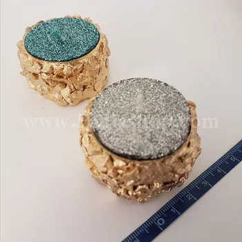 جا شمعی وارمر گرد سنگی